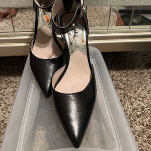 Michael Kors Black Ankle Strap 3" heels